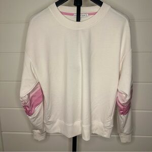 Sincerely Jules White & Pink Sweatshirt. Size: Small Ladies